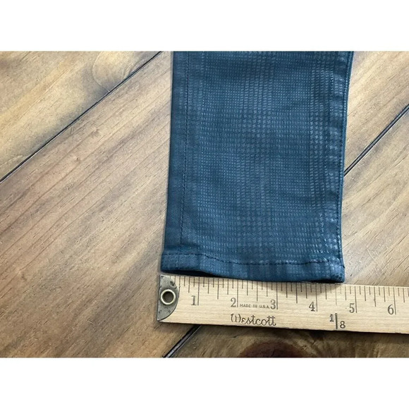 Hudson Nico Midrise Super Skinny Snake Scale Print Green Jeans Size 28 - Picture 10 of 11